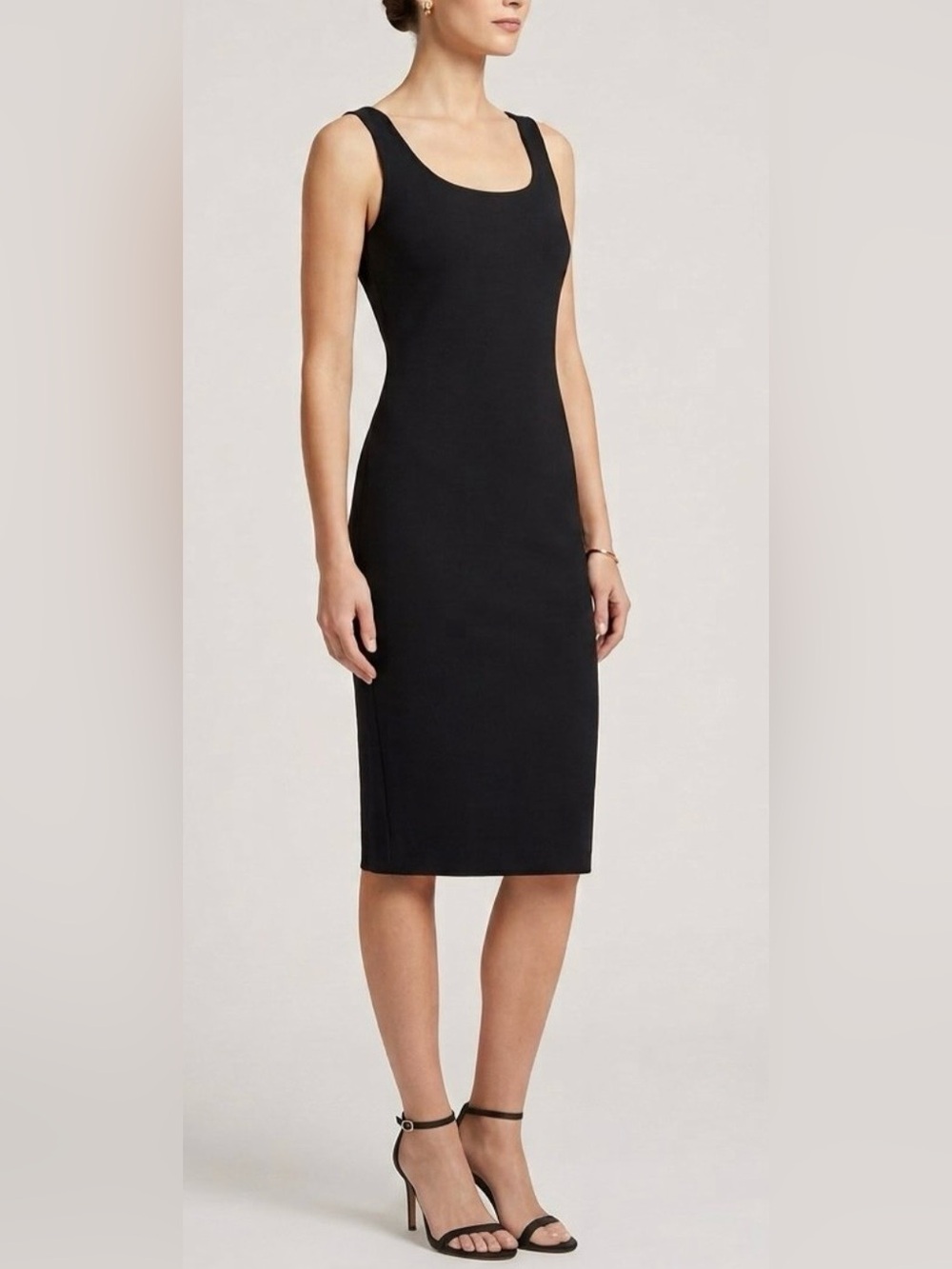 Theory Classic Black Midi Dress Size L